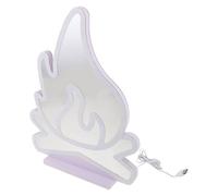 Luce Al Neon Stereo 3D D'atmosfera Forma Di Fiamma LED Natalizia