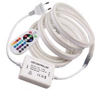 Luce al Neon Striscia LED RGB 220V 5050SMD Flessibile Strip Cucinac Impermeabile