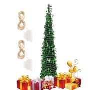 Luce 'albero di Natale, Albero Scintillante, 11.81x59.06 Pollici Multicolore con Glitter Rotondo LED Colorato, Decorativo Festive, per la Camera dentro, esterno, Portico e va