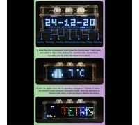 Luce ambientale RGB con supporto per timer e orologio meccanico per tasti