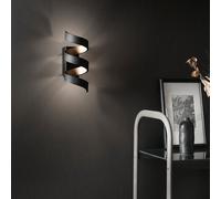 Luce Ambiente Design HELIX lampada a parete, LED, LED-HELIX-AP3C NER, HELIX [Lampade per Interni > Lampade a Parete]
