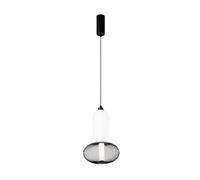 Luce Ambiente Design Lampada LED a sospensione INKAS, altezza 41 cm, nero, vetro/metallo, CCT Luce Ambiente Design