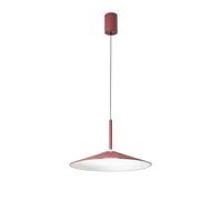 Luce Ambiente Design Lampada LED a sospensione Khan, rossa, Ø 48 cm, metallo, CCT Luce Ambiente Design