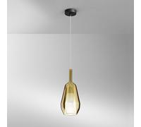 Luce Ambiente Design PIREX lampada a sospensione ovale, E27, I-PIREX-S16-ORO, PIREX [Lampade per Interni > Lampade a Sospensione]