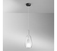 Luce Ambiente Design PIREX lampada a sospensione ovale, E27, I-PIREX-S16-TR, PIREX [Lampade per Interni > Lampade a Sospensione]