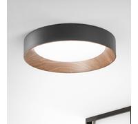 Luce Ambiente Design Plafoniera LED Arka, Ø 50 cm, nero, metallo, CCT Luce Ambiente Design