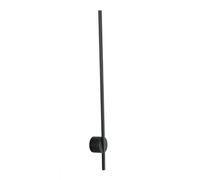 APPLIQUE A PARETE LED SHANGHAI NERA 9W 1100LM 3000K 78,8X8CM IN ALLUMINIO E DIFFUSORE OPALE