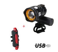 Luce Anteriore Bicicletta Leggera 170g USB Ricaricabile per Sentieri Notturni