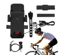 Luce Anteriore per Bicicletta: Luce per Bicicletta a LED 4 in 1 con, Power Bank e Supporto per telefoni Impermeabili | per Bici Anteriore e Posteriore per Ciclismo, Mountain Bike