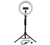 Luce anulare MACKIE 10" con supporto per smartphone e telecomando. Luce anulare per podcast e videotelefono.