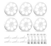 Luce Armadio con Sensore di Movimento 6 Pezzi Luce Notturna LED Interna