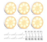 Luce Armadio con Sensore di Movimento 6 Pezzi Luce Notturna LED Interna