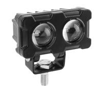 Luce ausiliaria a moto 1pcs 20 W Spotlight a doppio lente con luce bianca e gialla compatibile con la maggior parte delle bici lampada a nebbia
