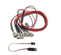 Luce Auto Rc Compatibile Con Axial Per SCX10 Per Traxxas TRX4 D90 1/8 1/10 RC Car 4/6/8 Kit Luci Bianco Rosso Con Pannello Di Controllo Della Lampada 3CH(6 Lamp Beads)