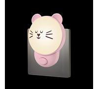 Luce Bambini Notturna da Presa con Interruttore On/Off, Lampada da Notte per Neonati Asilo, LED Gatto, Luce di Cortesia per Camera, Cucina, Gabinetto, Salotto, 1,5W, 220V
