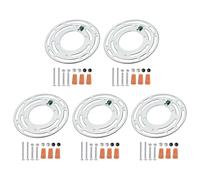 Luce Barra Traversa Kit 4 Pollici Diametro Cerchio Montaggio Staffa 5pz