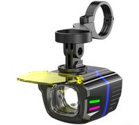 Luce Bici LED 1100LM con Telecomando Impermeabile | 1100 lumen massimi, telecomando wireless, modalità mani, sicurezza notturna, visibilità superiore