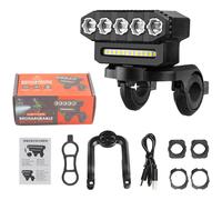 Luce Bicicletta 8LED 600 Lumen 2000mAh USB Ricaricabile per Sentieri