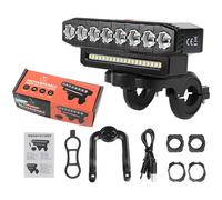 Luce Bicicletta 8LED 600 Lumen 2000mAh USB Ricaricabile per Sentieri