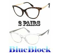 Luce Blu Blocco Occhiali Occhio di Gatto UV Gioco LCD/LED/ TV Schermo da Donna