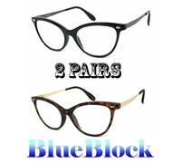 Luce Blu Blocco Occhiali Occhio di Gatto UV Gioco LCD/LED/ TV Schermo da Donna