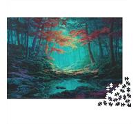 Luce Brillante nella Forestaa Jigsaw Puzzle 1000pcs (75x50cm) Adulti Puzzle Gioco EduGattoivo Decorazioni Per La Casa