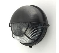 Luce Cantina Nero Antico IP64 D:17,5 CM Ottone Vetro E27 Parete Lampada Esterno