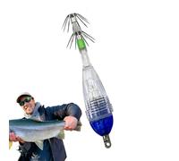 Luce che attira pesci, luce da pesca subacquea - Pesce sottomarino a forma di calamaro che attira la luce - Trota lampeggiante per pesca alla traina, esca per pesca sul ghiaccio per spedizioni di pesc