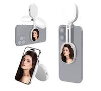 Luce circolare del supporto del telefono con le modalità di illuminazione fredda calda naturale Design pieghevole 90 minuti Tempo di funzionamento per lo streaming live di tipo C Luce di ricarica