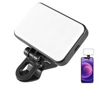 Luce Clip per Selfie,Lampada da Trucco Portatile con Morsetto Ricaricabile - Luce di Riempimento per Viaggi Casa Studio Live Streaming Video Registrazione Conferenza Fotografia Trucco