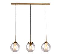 Luce Cluster 3 luci lampadario del soffitto Industriale Adattata a Brass Adattati in Ottone Sospensione Globe Light per Soggiorno Camera da Letto