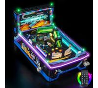 Luce compatibile con Lego Arcade Pinball Machine (versione RC) | 11374, BrickBling Display Light, LED ad alta densità, profondità visiva migliorata, nessun modello incluso