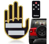 Luce con il Dito per l'auto,Luce con Gesto del dito con Telecomando,Divertente luce per auto a dito,LED Gadget Auto, Accessori per Auto,per auto per uomini e donne i efficienza energetica