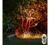 Luce con Picchetto Esterni Telecomando Faretto Girevole RGB LED Dimmerabile Alu