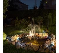 Luce con Picchetto Faretto Spot Esterni Alluminio Nero LED Mobile 5er Set