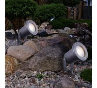 Luce con Picchetto Giardino Lampada per Esterni Intemperie Spot Alluminio Vetro [EEK: Inaditato]