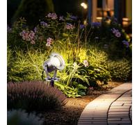 Luce con Picchetto Lampada da Giardino Esterna LED Chiodi Inox Mobile Spot Vetro [EEK: G]