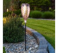 Luce con Picchetto Lampada Solare Esterno LED Decorazione Tavolo Giardino Luci