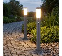 Luce con Piedistallo da Esterno Piantana Sensore di Movimento Antracite H 80 CM [EEK: Non valutato]