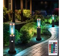 Luce con Piedistallo Esterni Piantana Sensore RGB LED Telecomando Dimmerabile 3x [EEK: F]