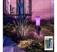 Luce con Piedistallo Piantana Esterni RGB Telecomando LED Dimmerabile 2x Prese