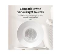 Luce con Sensore di Movimento Super Sottile per Interruttore, Rilevatore di Corpo Umano A Infrarossi, Montaggio A Soffitto, Raggio di Rilevamento A
