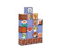 Luce Costruisci un Livello Super Mario Bros Merchandise Ufficiale Nintendo, Lampada d'Ambiente per Casa o Ufficio, Regalo per Retro Gamers