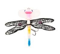 Luce da a liberfoglio - esca Dragonfly da 7,5 cm/6,2 g | Escas realistica di insetti con acqua con gancio | Escas a forma di mosca per azione di onde di superficie, ideale per stagni, laghi