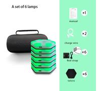 Luce da allenamento con reazione luminosa, attrezzatura per la risposta dell'agilità della velocità, reazione della boxe, agile sensoriale, Fitlight Blazepod Kendo A set of 4 lamps