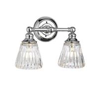 Luce Da Bagno A Parete LED G9 IP44 B: 35,2 Cm Metallo Vetro Cromato Lampada [EEK: B]