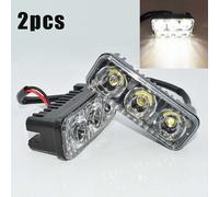 Luce da Corsa Universale Auto Nebbia Lampada 2pcs 3LED DRL Accessori Durevole