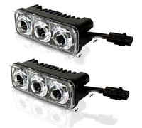 Luce da Corsa Universale Auto Nebbia Lampada 2pcs 3LED DRL Accessori Durevole