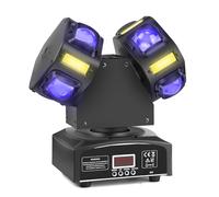 Luce da discoteca per feste, Moving Head, LED RGB, proiettore DJ, controllo musicale, DJ, effetto DMX, per KTV, riunioni di famiglia, matrimonio, compleanno, Halloween (T08)