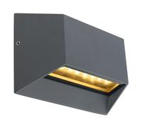Luce da esterno Lampada da facciata Lampada da parete antracite Luce da balcone Lampada da parete, LED 12 Watt 1093Lm bianco caldo, LxHxP 7,5x18,7x8,2 cm